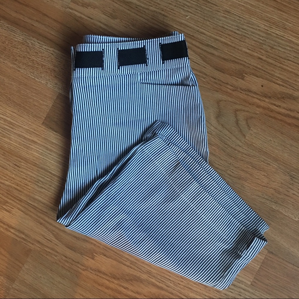 INC navy striped shorts. NWOT.